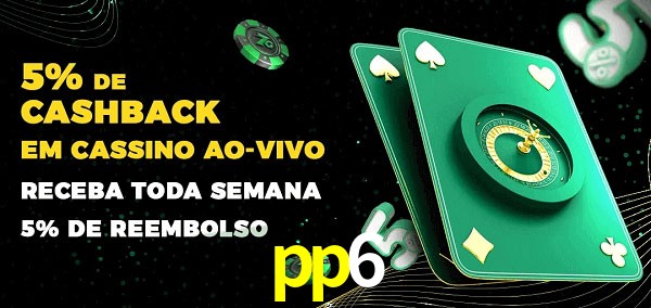 Promoções do cassino ao Vivo pp6